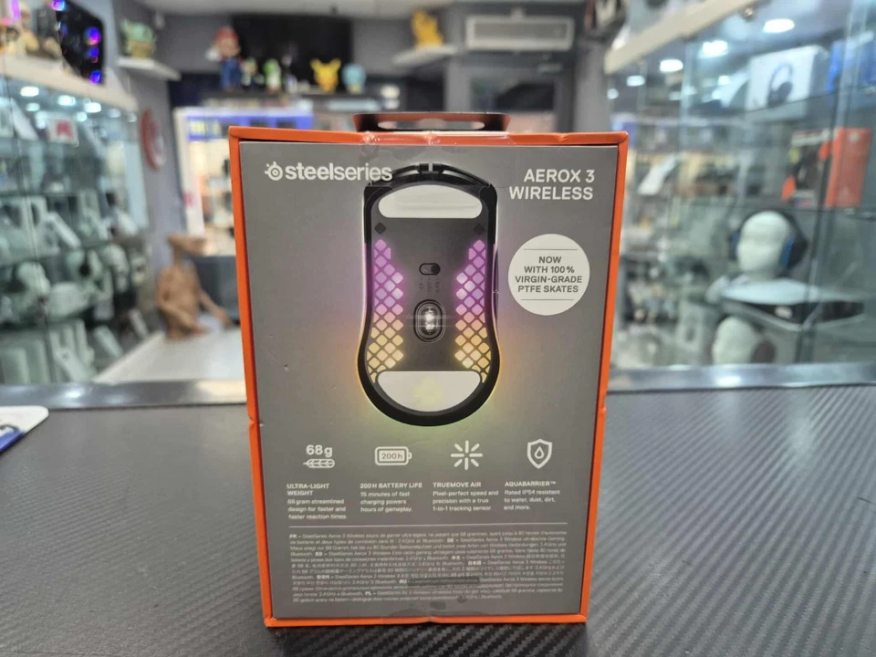 Steelseries Aerox 3 Wireless mouse Ultra Lightweight Gaming Mouse, NEW - Image 3 of 4