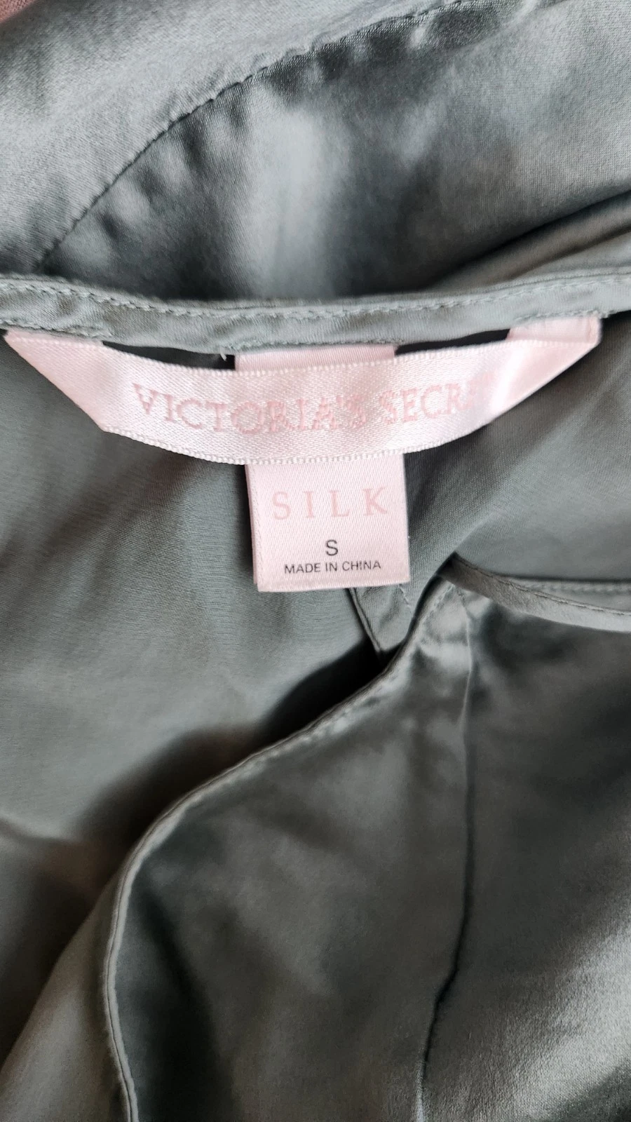 UNDERCOVER Abito Victoria's Secret vintage anni 2000 seta spaghetti strap slip taglia S grigio