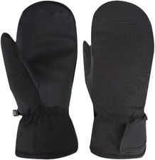 Winter Ski-Gloves for Women Men - Outdoor Warm Waterproof Medium Black