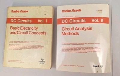 Lot Radio Shack DC Circuits Vol 1 2 Basic Electricity Circuit Texas Instruments