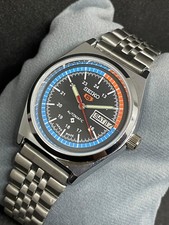 Orologio da polso uomo Seiko 5 automatico giorno/data Giappone vintage ricondizionato