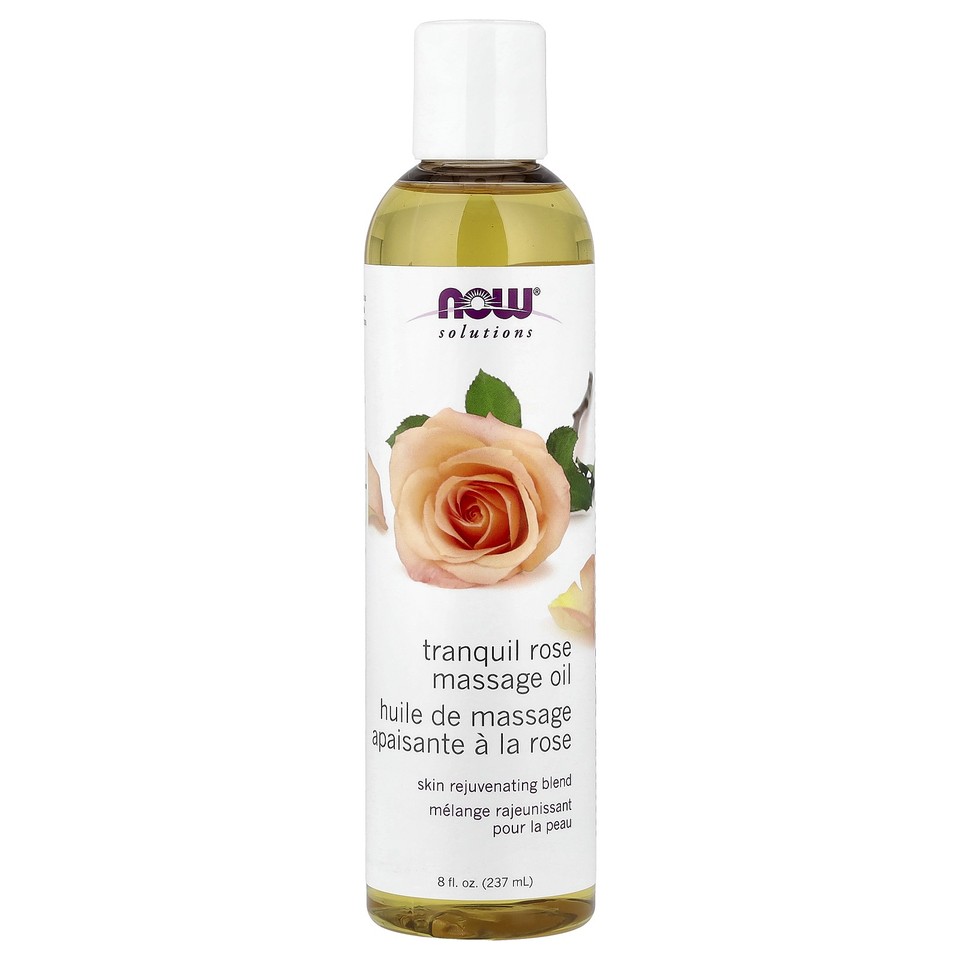 Solutions, Tranquil Rose Massage Oil, 8 fl oz (237 ml)