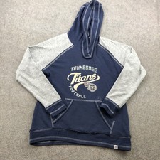 Tennessee Titans Hoodie Mens Medium NFL Football Pullover Sweatshirt Majestic