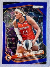 2025 WNBA Panini Prizm Blue Velocity AALIYAH EDWARDS Sun 94 🏀  NEW in Protector
