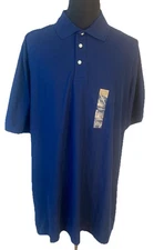 The Foundry Supply Co Polo Shirt Mens 2XLT Blue Quick Dry Easy Care Okeo Tex NEW