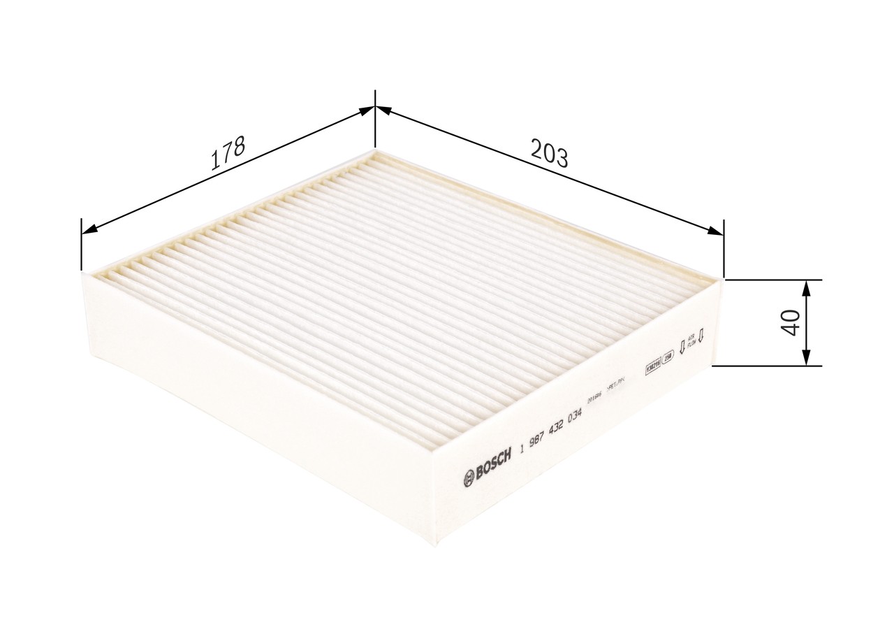 Fits BOSCH 1 987 432 034 PASS COMPARTMENT FILTER