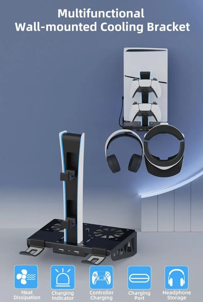 Multi-functional Wall-mounted Cooling Brackets For P–5 disc & digital / P-5 slim - Image 4 of 4