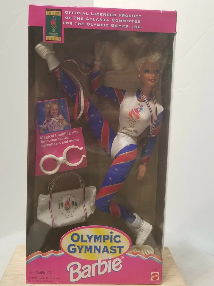 MUÑECA BARBIE GIMNASTA OLÍMPICA MATTEL 1995 COLECCIÓN JUEGOS OLÍMPICOS Foto 2 de 4