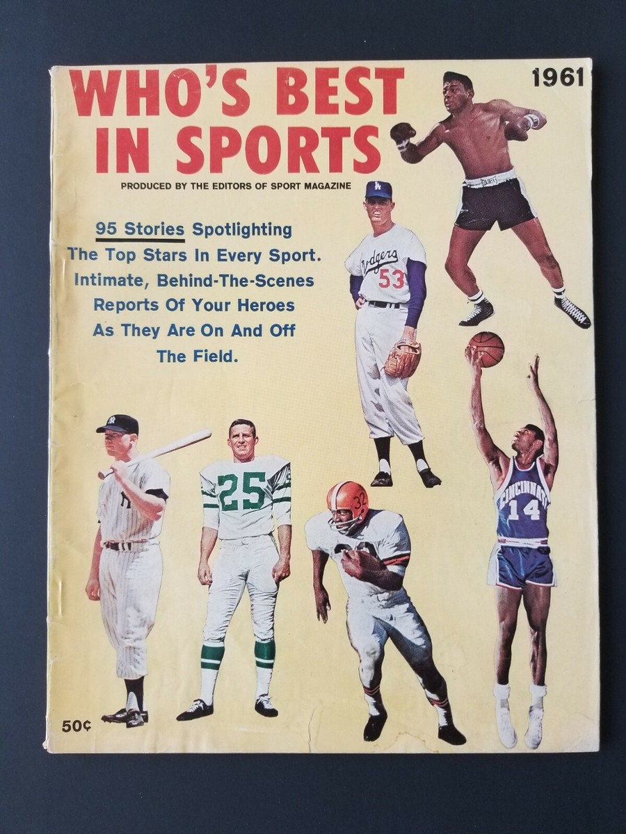 VINTAGE ~1961 Who's Best in Sports Sport Magazine *96