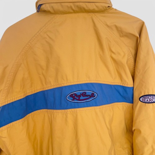 Vintage Rip Curl Surf Jacket Men's Medium Yellow Blue Retro Windbreaker Y2K - Picture 12 of 17