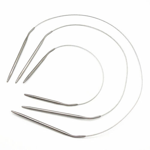 Circular Knitting Needles Stainless Steel Crochet Hook Pins Weaving Accessories - Picture 1 of 49