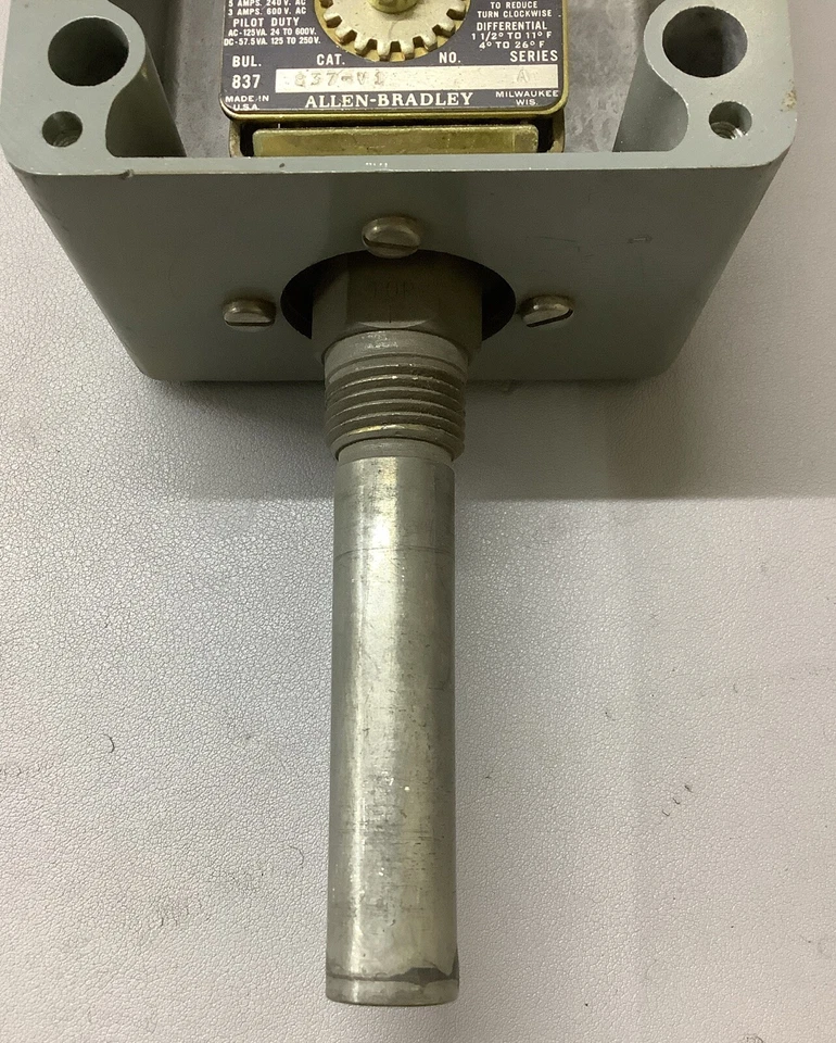 Allen-Bradley 837-V1 Temperature Control Switch 25°-125° (b496) - Image 3 of 4