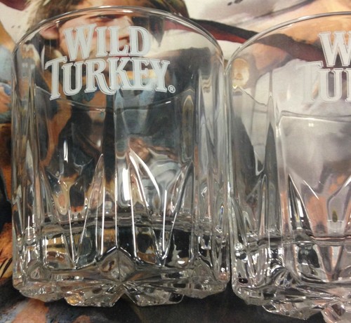LOT of 3 THREE Wild Turkey Kentucky Bourbon Double Old Fashioned Rocks Glasses - Picture 2 of 3