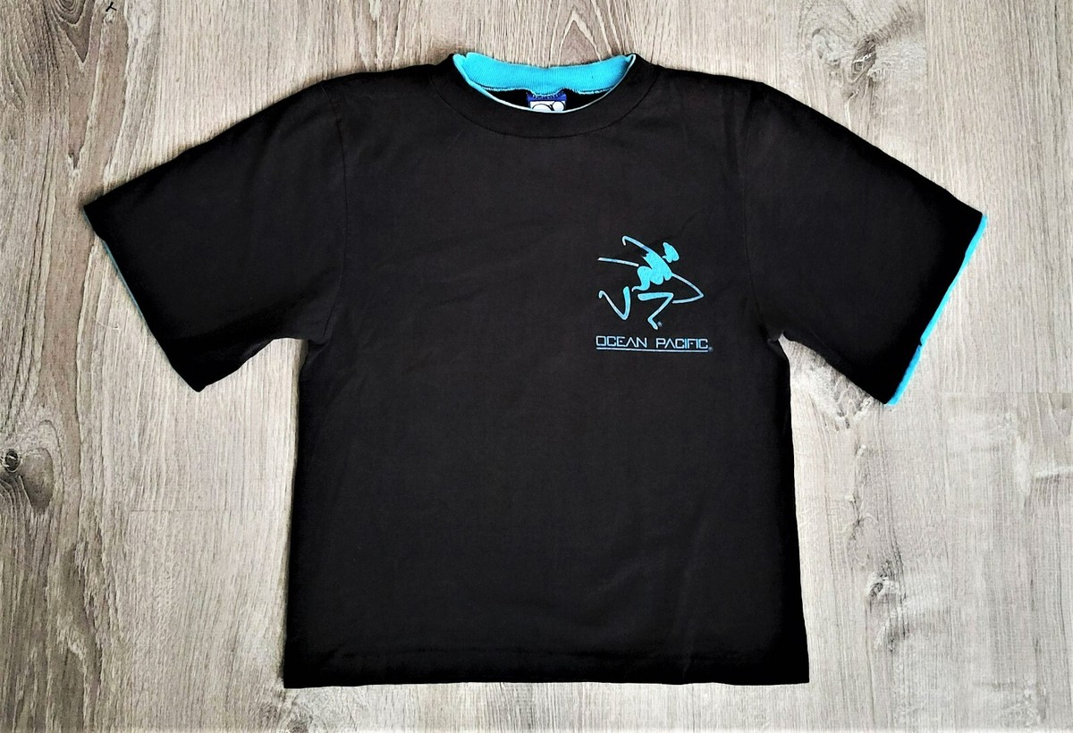 Vintage 80s Ocean Pacific T Shirt Vtg 1989 Psychedelic Surf