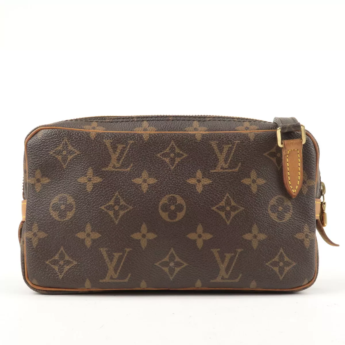 Auth Louis Vuitton Monogram Pochette Marley Bandolier M51828 Shoulder Bag