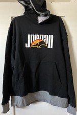 New Mens Nike Air Jordan Sport DNA HBR Fleece Pullover Hoodie DC9639 010 Size XL