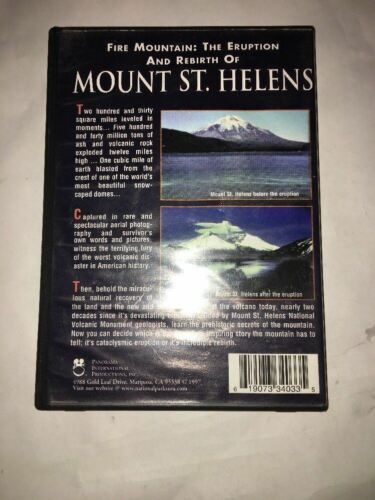 Fire Mountain Eruption And Rebirth Of Mount St Helens-DVD-TESTED-RARE-SHIPS N 24 - Picture 3 of 5