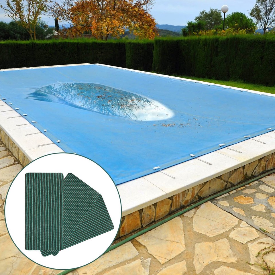 Pool Safety Cover Patch Kit Swimming Pool Safety Cover Repair Kit Green Mesh ... | eBay