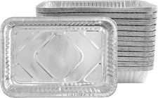 30PC 570ml Foil Trays Disposable Aluminium Foil Baking Roasting Tray Deep Tin