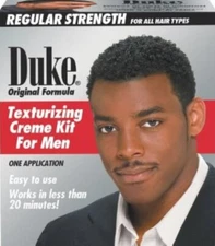Duke Texturizing Creme Kit for Men Regular Strength, 1 Kit (Pack of 4)