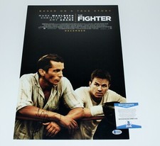 MARK WAHLBERG SIGNED 'THE FIGHTER' 12x18 MOVIE POSTER BECKETT COA MICKEY WARD