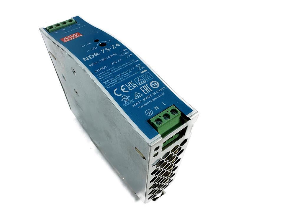 Mean Well NDR-75-24 NDR Switch Mode DIN Rail Power Supply NEW FREE FAST ...