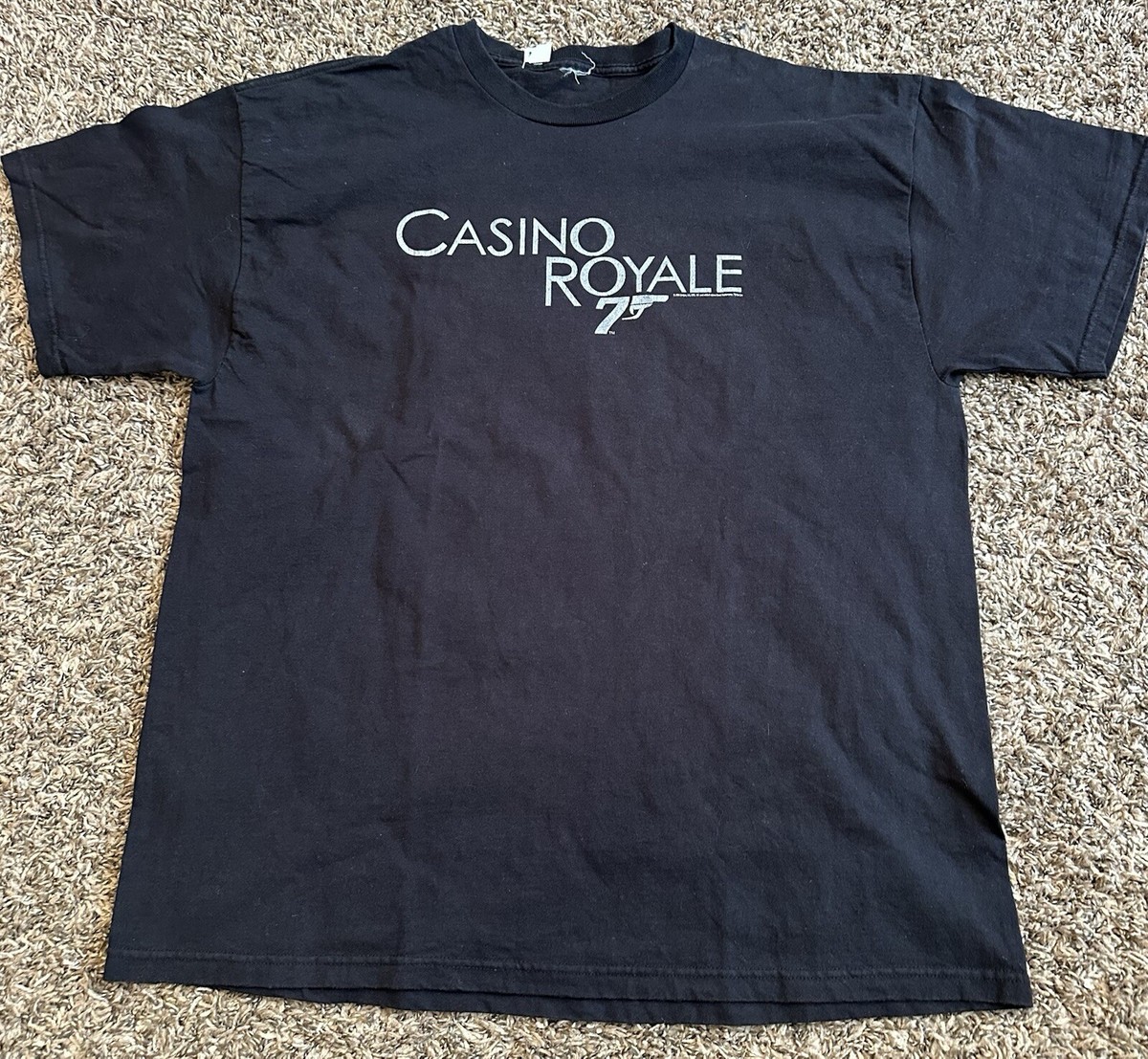 James Bond 007 Tシャツ M 黒 Vintage 2006 Casino Royale James Bond 007 Movie Promo T
