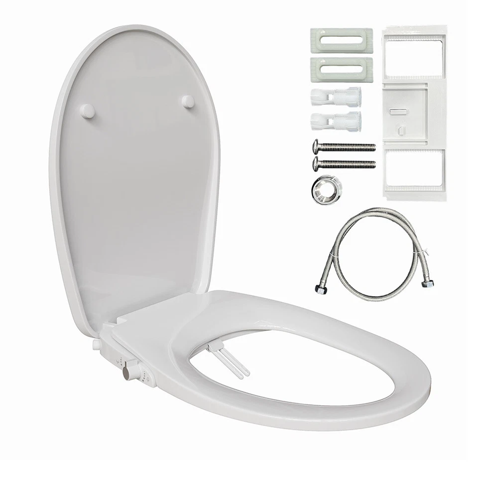 Dusch WC Deckel Sitz Absenkautomatik Aufsatz Bidet Taharet Toilette 2 Duschmodus