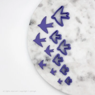 PJEROGIS Folk Bird Cutter | Polymer Clay, Cookie & Jewellery Making Tools
