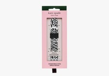 NWT KATE SPADE Zebra Print Silicone Band Watch for Apple Galaxy 20 mm KSS0145