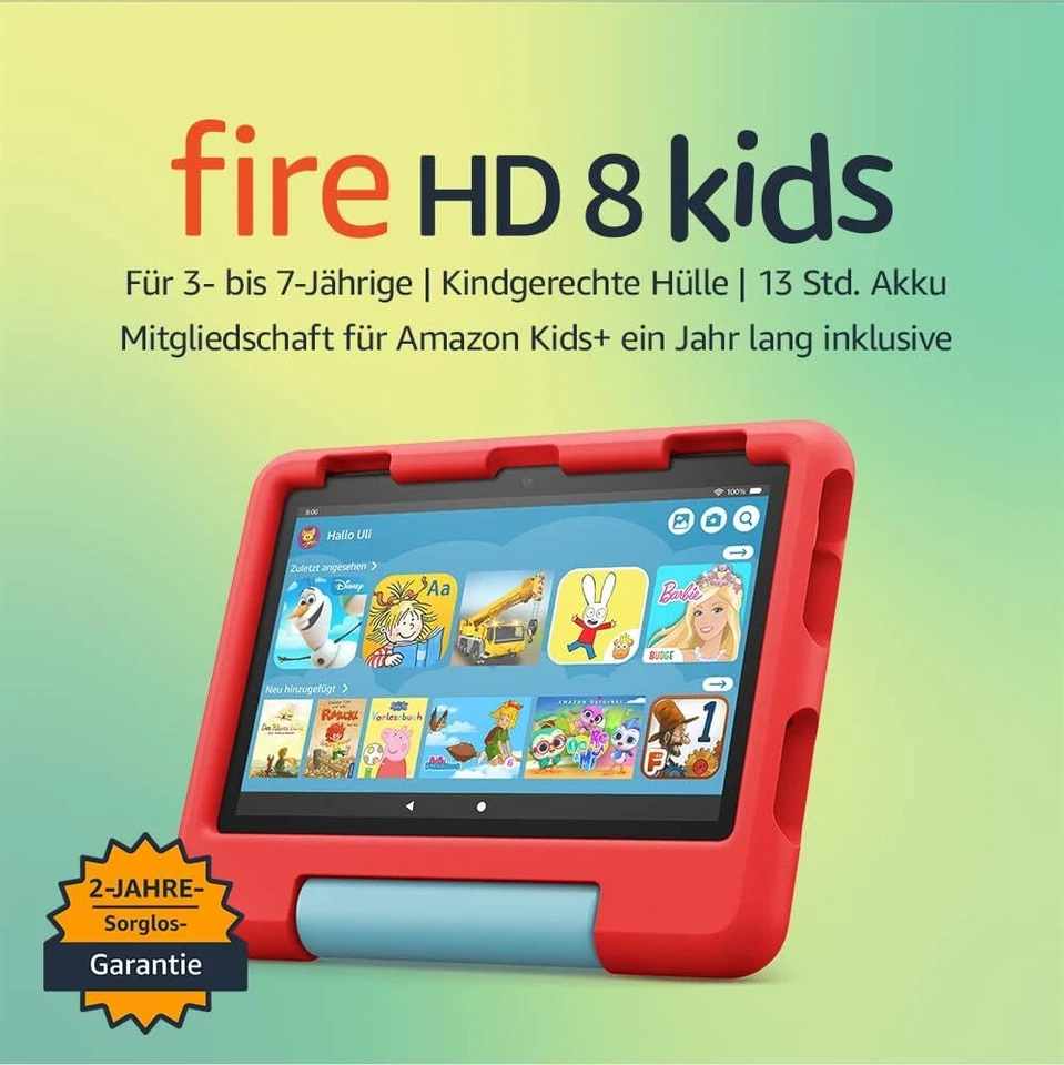 Amazon Fire HD Kids 8 - 10 Pro Tablet 32 GB violett Blau blaugrün Löwen Avengers - Bild 3 von 4