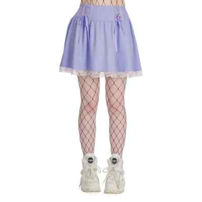 Banned Alternative Clothing Womens Lilac Sakura Skirt Size XL