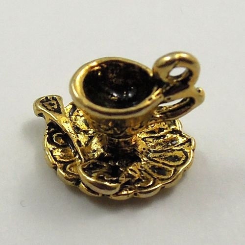 20 piezas Antiguo Colgante de Aleación de Oro Café Taza de Té Forma Dije Hallazgo Artesanías 31847 - Imagen 1 de 5