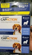 PetArmor Capaction Oral Flea Treatment for Dogs (2-25 lbs) 6×2= 12  tablets 