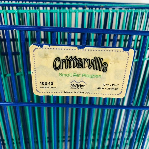 Critterville Small Animal Pet Playpen / Exercise Pen - Picture 3 of 6