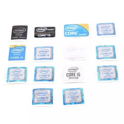 5pcs Notebook Desktop Computer Core i5 Series Sticker Decoration La-wf-mx