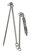 WLE Traditional Square Three Section Plum Flower Chain Whip Premium Steel Handle