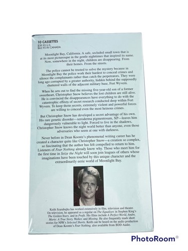 Dean Koontz Audio Book Seize The Night on Cassette Columbia House - Imagen 2 de 4