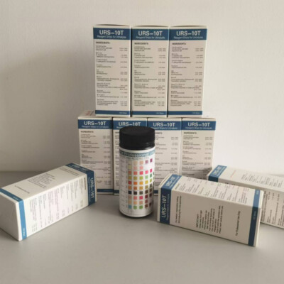 100 Strips URS-10T Urinalysis Reagent Strips 10 Parameters Urine Test Strip jtD