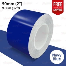 NAVY BLUE 2" 50mm Roll PIN STRIPE Car Striping Line TAPE Decal Vinyl Sticker