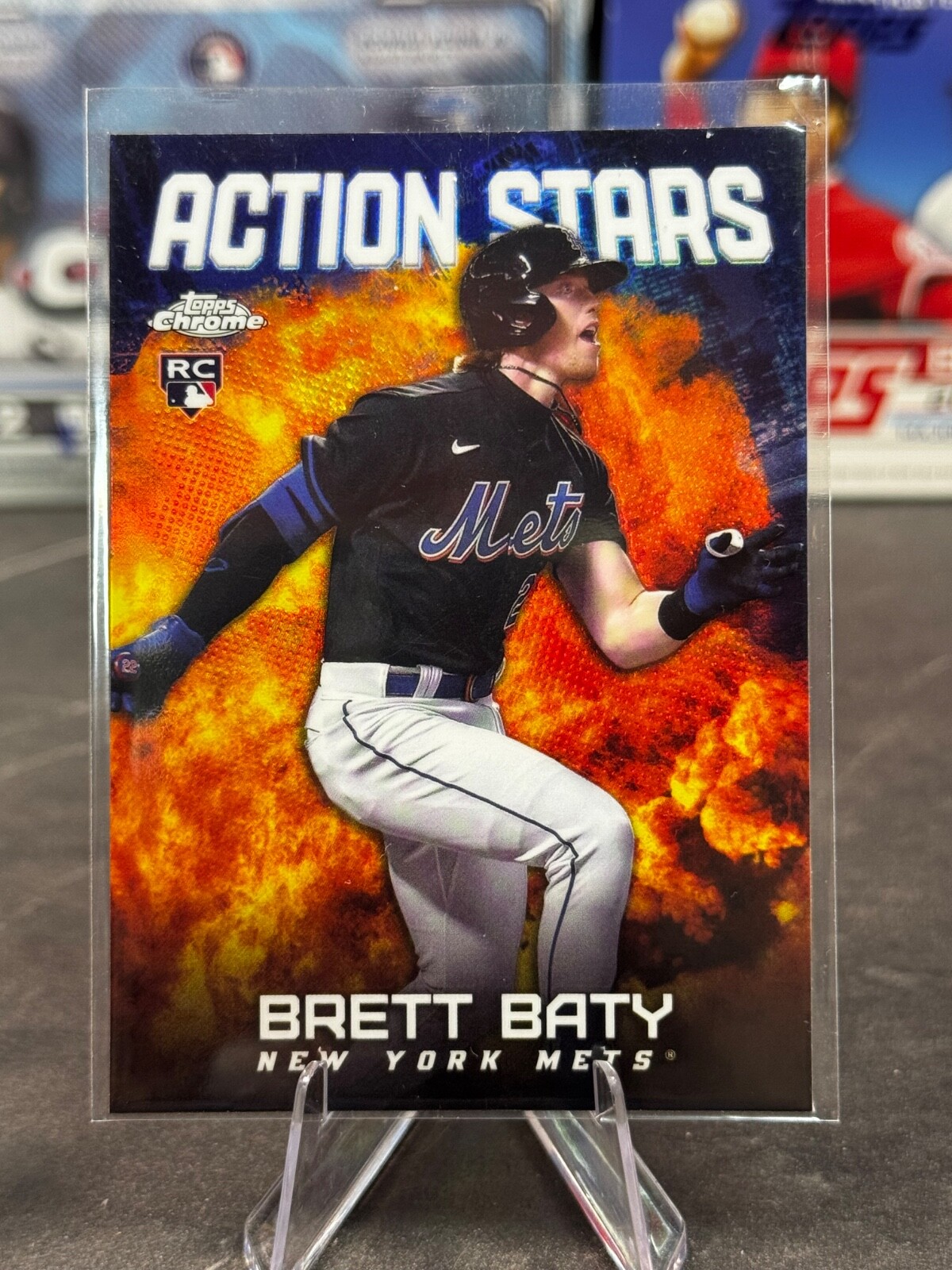 2023 Topps Chrome Update Series - Action Stars Brett Baty #ASC-11 (RC)