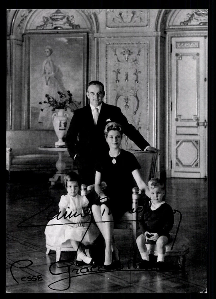 Fürstin Gracia Patricia von Monaco Autogrammkarte TOP - Bild 1 von 2
