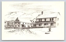 Postcard ME William Durgin Homestead Willowbrook Newfield Maine 1AZ18