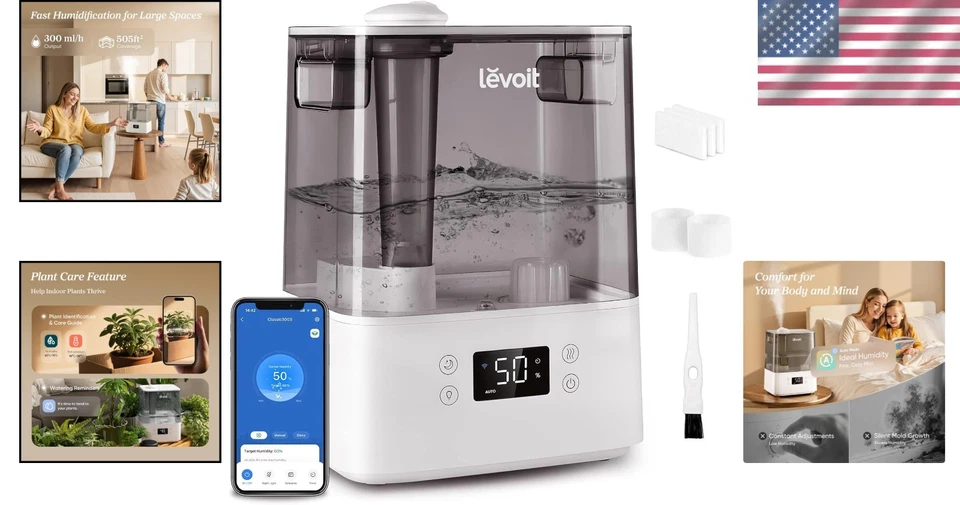 Top Fill Essential Oil Diffuser with Smart App Control - Image 2 of 4