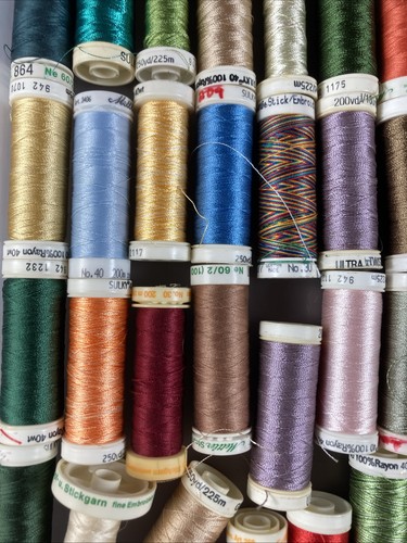 83 Spools SULKY & Mettler + Others Machine Embroidery Thread lot - Picture 5 of 11