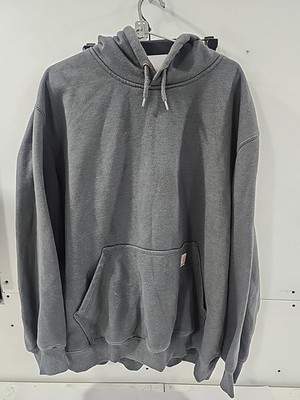 CARHARTT Mens Size 2XL Loose Fit Rain Defender Pull Over Hoodie Gray