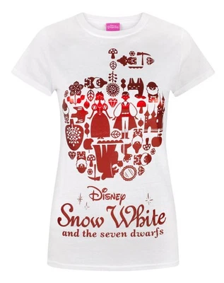 Disney Snow White & The Seven Dwarfs Blanc Snow White T-shirt à manches courtes - Photo 1/4