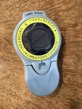 Dymo Label Buddy Handheld Manual Embossed Label Maker Blue 