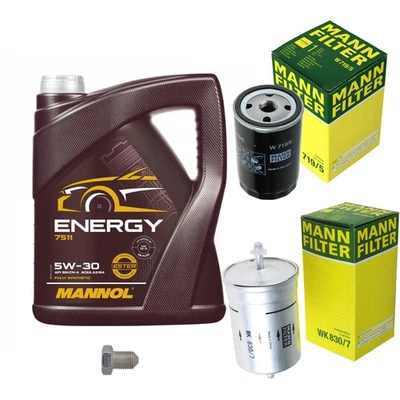MANN Inspection Set 5 L MANNOL Energy 5W-30 Pour VW Golf I Cabriolet 1.8 2.0 - Photo 1/4