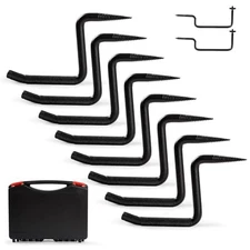 4 Inch Screw-in Tree Steps for Hunting 8 Pack, Self-Tapping Screw Tree Stand ...